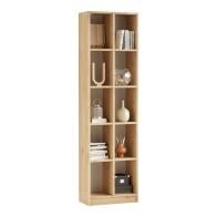 Βιβλιοθήκη Oteca 10θέσεων pakoworld oak 51.1x25.4x180εκ