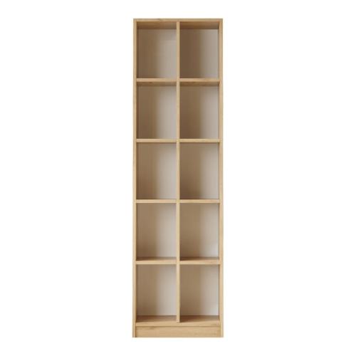 Βιβλιοθήκη Oteca 10θέσεων pakoworld oak 51.1x25.4x180εκ