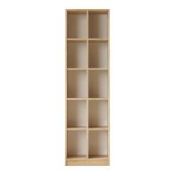 Βιβλιοθήκη Oteca 10θέσεων pakoworld oak 51.1x25.4x180εκ