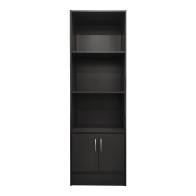 Βιβλιοθήκη Tekaro I pakoworld σε ανθρακί απόχρωση 57x33x180εκ