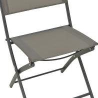 Καρέκλα Jeve pakoworld πτυσσόμενη μέταλλο-textilene σε ανθρακί απόχρωση 46x51x81εκ