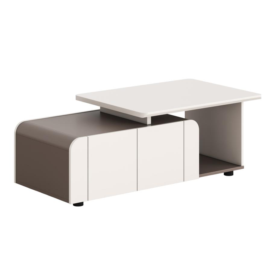 ΝΤΟΥΛΑΠΙ ΓΡΑΦΕΙΟΥ ΣΕΙΡΑ NEWLINE HM18285 ΜΕΛΑΜΙΝΗ ΣΕ ΚΡΕΜ-ΑΝΟΙΧΤΟ ΚΑΦΕ 120x60x42Υεκ