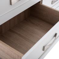 ΤΟΥΑΛΕΤΑ-ΣΥΡΤΑΡΙΕΡΑ MILANI HM317.06 ΜΕ 6 ΣΥΡΤΑΡΙΑ SONAMA-ΛΕΥΚΟ 120X40X76Υ εκ.