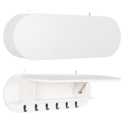 ΚΡΕΜΑΣΤΡΑ ΕΙΣΟΔΟΥ & ΚΛΕΙΣΤΟ ΡΑΦΙ STOR HM18078.01 ΜΕΛΑΜΙΝΗ ΛΕΥΚΗ 84x15.5x28.5Υεκ