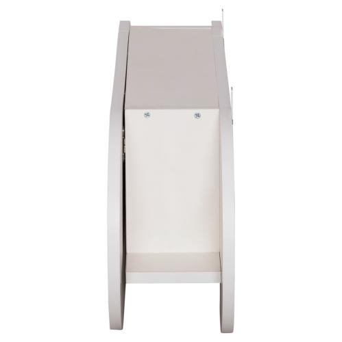 ΚΡΕΜΑΣΤΡΑ ΕΙΣΟΔΟΥ & ΚΛΕΙΣΤΟ ΡΑΦΙ STOR HM18078.01 ΜΕΛΑΜΙΝΗ ΛΕΥΚΗ 84x15.5x28.5Υεκ