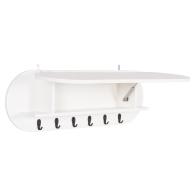 ΚΡΕΜΑΣΤΡΑ ΕΙΣΟΔΟΥ & ΚΛΕΙΣΤΟ ΡΑΦΙ STOR HM18078.01 ΜΕΛΑΜΙΝΗ ΛΕΥΚΗ 84x15.5x28.5Υεκ