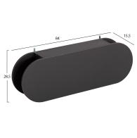 ΚΡΕΜΑΣΤΡΑ ΕΙΣΟΔΟΥ & ΚΛΕΙΣΤΟ ΡΑΦΙ STOR HM18078.03 ΜΕΛΑΜΙΝΗ ΣΚΟΥΡΟ ΓΚΡΙ 84x15.5x28.5Υεκ