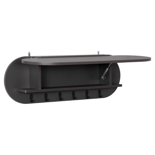 ΚΡΕΜΑΣΤΡΑ ΕΙΣΟΔΟΥ & ΚΛΕΙΣΤΟ ΡΑΦΙ STOR HM18078.03 ΜΕΛΑΜΙΝΗ ΣΚΟΥΡΟ ΓΚΡΙ 84x15.5x28.5Υεκ