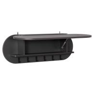 ΚΡΕΜΑΣΤΡΑ ΕΙΣΟΔΟΥ & ΚΛΕΙΣΤΟ ΡΑΦΙ STOR HM18078.03 ΜΕΛΑΜΙΝΗ ΣΚΟΥΡΟ ΓΚΡΙ 84x15.5x28.5Υεκ