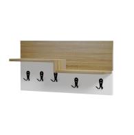 ΚΡΕΜΑΣΤΡΑ ΕΙΣΟΔΟΥ & ΡΑΦΙ NYDA HM18079.01 ΜΕΛΑΜΙΝΗ ΣΟΝΑΜΑ-ΛΕΥΚΟ 65x13.2x31Υεκ.