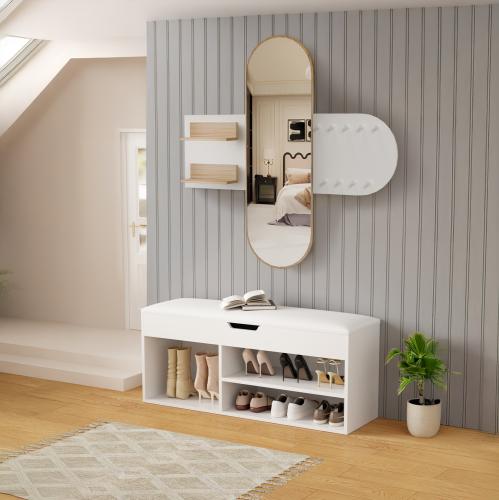 ΣΕΤ ΕΙΣΟΔΟΥ 2ΤΜΧ CHERYL HM21276.02 ΜΕΛΑΜΙΝΗ ΣΕ ΛΕΥΚΟ--SONAMA