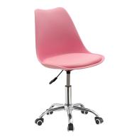 Καρέκλα γραφείου εργασίας Gaston II pakoworld PP-PU ροζ