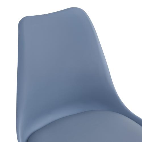 Καρέκλα γραφείου εργασίας Gaston II pakoworld pp-pu σε απόχρωση ανοιχτό μπλε 48x57x77-90εκ