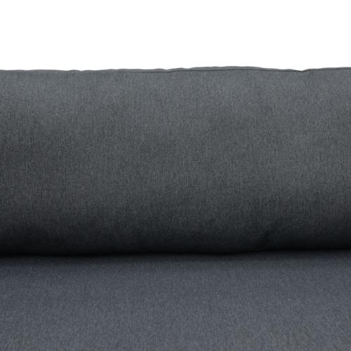 Καναπές διθέσιος Aurelio pakoworld μεταλλικός σε λευκή -μαξιλάρια σε ανθρακί απόχρωση 130x74x63εκ