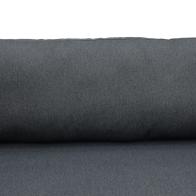 Καναπές διθέσιος Aurelio pakoworld μεταλλικός σε λευκή -μαξιλάρια σε ανθρακί απόχρωση 130x74x63εκ