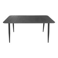 Τραπέζι Vista pakoworld αλουμίνιο σε ανθρακί απόχρωση 150x80x72εκ