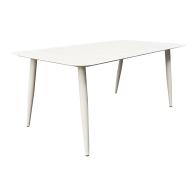 Τραπέζι Vista pakoworld αλουμίνιο σε λευκη απόχρωση 150x80x72εκ