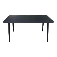 Τραπέζι Vista pakoworld αλουμίνιο σε μαύρη απόχρωση 150x80x72εκ