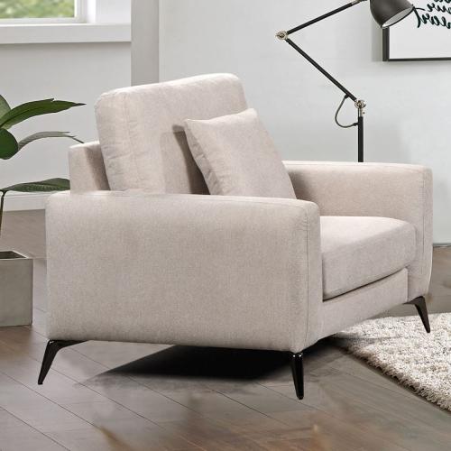 TIPO Πολυθρόνα Σαλονιού - Καθιστικού, Ύφασμα Μπεζ