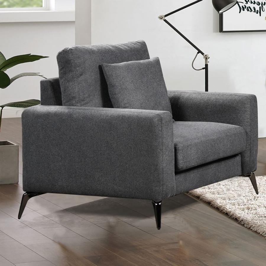 TIPO Πολυθρόνα Σαλονιού - Καθιστικού, Ύφασμα Γκρι