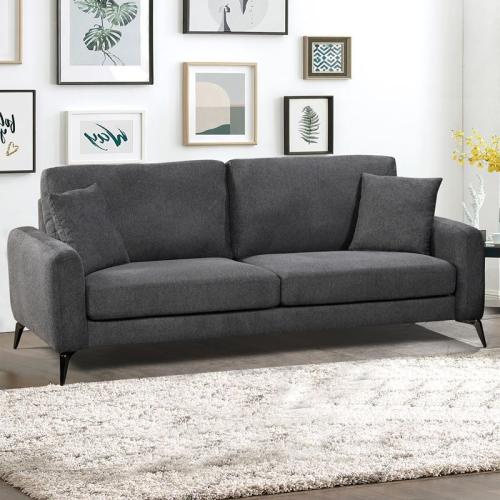 TIPO Kαναπές 3Θέσιος Σαλονιού- Καθιστικού, Ύφασμα Γκρι