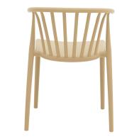 Πολυθρόνα Zelma pakoworld pp σε ανοιχτή απόχρωση cappuccino 55x53x73εκ