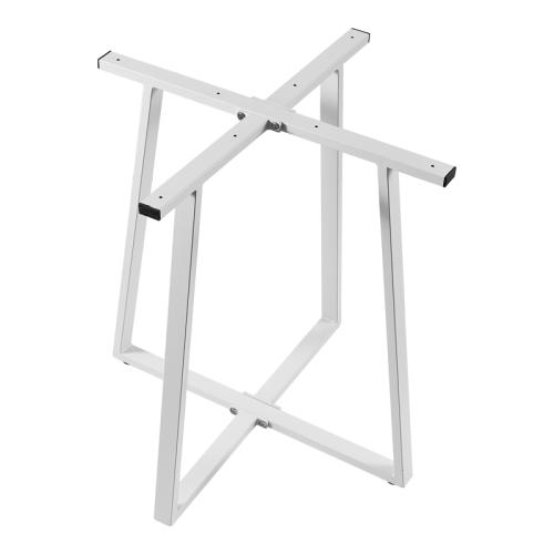 Βάση τραπεζιού Mulbe pakoworld μεταλλική σε λευκή απόχρωση 70x70x73εκ