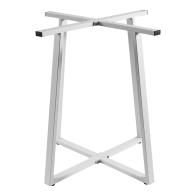 Βάση τραπεζιού Mulbe pakoworld μεταλλική σε λευκή απόχρωση 70x70x73εκ