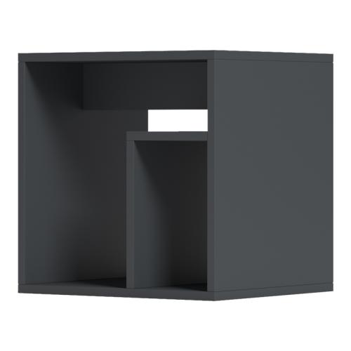 Βοηθητικό τραπέζι Doublo pakoworld ανθρακί 40x35x40εκ