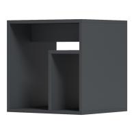 Βοηθητικό τραπέζι Doublo pakoworld ανθρακί 40x35x40εκ