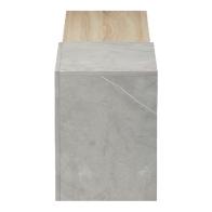 Έπιπλο τηλεόρασης επιτοίχιο Flato pakoworld sonoma-γκρι μπεζ όψη μαρμάρου 150x29.5x38.5εκ