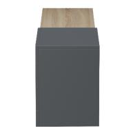 Έπιπλο τηλεόρασης επιτοίχιο Flato pakoworld sonoma-ανθρακί 150x29.5x38.5εκ
