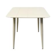 Τραπέζι Vista pakoworld αλουμίνιο σε σαμπανί απόχρωση 80x80x72εκ