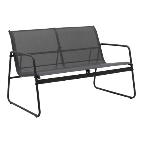 Σαλόνι εξωτερικού χώρου Veranda textilene-μέταλλο σε ανθρακί απόχρωση