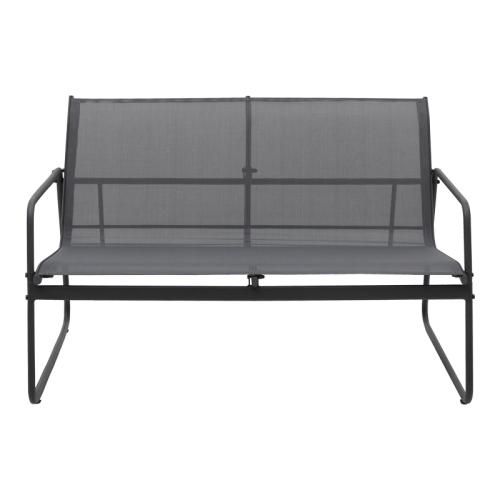 Σαλόνι εξωτερικού χώρου Veranda textilene-μέταλλο σε ανθρακί απόχρωση