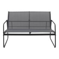 Σαλόνι εξωτερικού χώρου Veranda textilene-μέταλλο σε ανθρακί απόχρωση