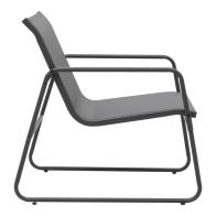 Σαλόνι εξωτερικού χώρου Veranda textilene-μέταλλο σε ανθρακί απόχρωση