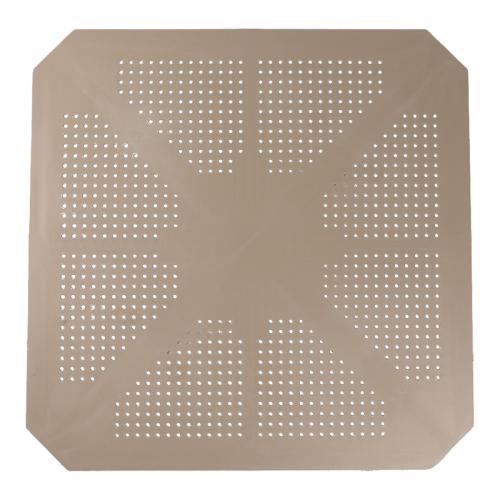 Τραπέζι Icon pakoworld PP σε απόχρωση cappucino 80x80x74.5εκ