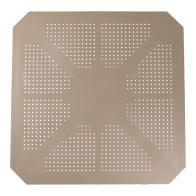 Τραπέζι Icon pakoworld PP σε απόχρωση cappucino 80x80x74.5εκ