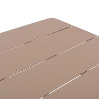 ΤΡΑΠΕΖΙ ΑΛΟΥΜΙΝΙΟΥ ΟΡΘΟΓΩΝΙΟ HIGER HM6291.04 ΚΑΠΟΥΤΣΙΝΟ 160x90x78Υεκ.