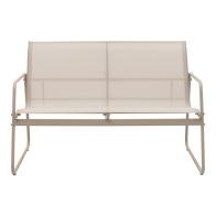 Σαλόνι εξωτερικού χώρου Veranda textilene-μέταλλο σε cappuccino απόχρωση