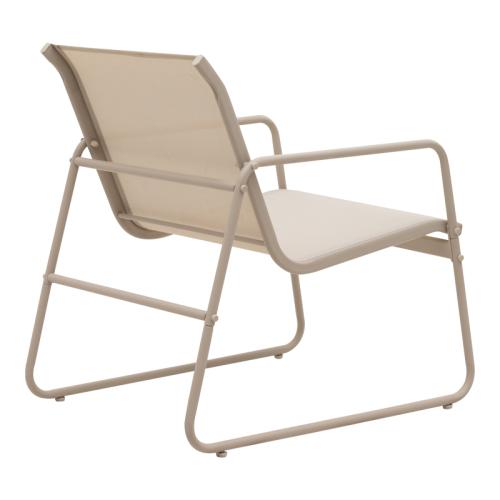 Σαλόνι εξωτερικού χώρου Veranda textilene-μέταλλο σε cappuccino απόχρωση