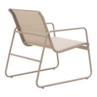 Σαλόνι εξωτερικού χώρου Veranda textilene-μέταλλο σε cappuccino απόχρωση