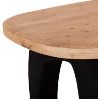 ΤΡΑΠΕΖΙ ΤΡΑΠΕΖΑΡΙΑΣ ΣΕΙΡΑ SANTORINI HM18065 TOP ΞΥΛΟ ΕΛΑΤΟΥ-ΠΟΔΙΑ ΠΟΛΥΡΗΤΙΝΗΣ 180x91x76Υεκ