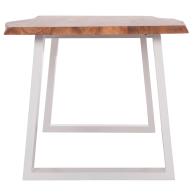 ΤΡΑΠΕΖΙ ΤΡΑΠΕΖΑΡΙΑΣ MONTANA HM8336.12 ΞΥΛΟ ΑΚΑΚΙΑΣ 4εκ.ΠΑΧΟΣ-ΛΕΥΚΑ ΠΟΔΙΑ 160X90X77Υεκ.