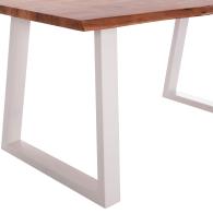 ΤΡΑΠΕΖΙ ΤΡΑΠΕΖΑΡΙΑΣ MONTANA HM8336.12 ΞΥΛΟ ΑΚΑΚΙΑΣ 4εκ.ΠΑΧΟΣ-ΛΕΥΚΑ ΠΟΔΙΑ 160X90X77Υεκ.