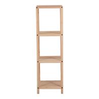 Ραφιέρα δαπέδου Zendia pakoworld ξύλο ελάτου σε φυσική απόχρωση 35x30x100εκ