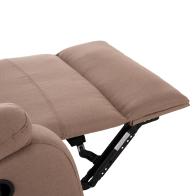 ΠΟΛΥΘΡΟΝΑ RELAX DIONI HM3296.03 ΜΠΕΖ ΥΦΑΣΜΑ 85x90x100Υεκ.