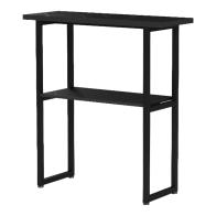 Κονσόλα Solain pakoworld μαύρο εφε μαρμάρου-μαύρο μέταλλο 79x29x85εκ