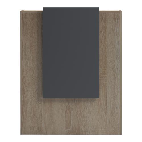 Γραφείο reception Zowel pakoworld με led sonoma-ανθρακί 90x40x110εκ